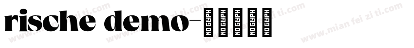 rische demo字体转换